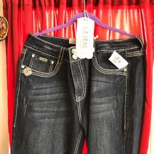L.A. Idol jeans USA size 17 x33L NWT